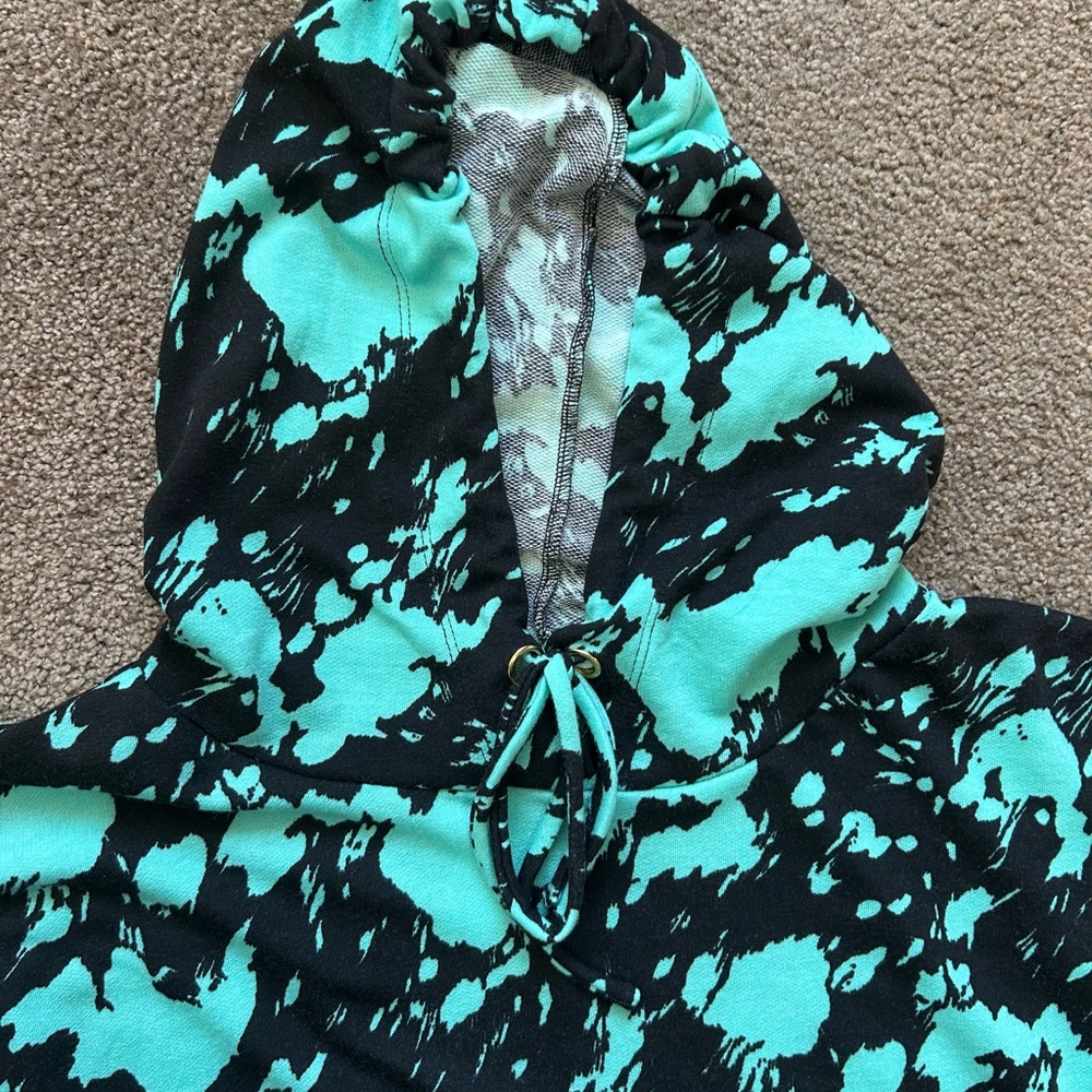 Sew in Love soft lightweight hoodie black teal XL - Picture 8 of 11